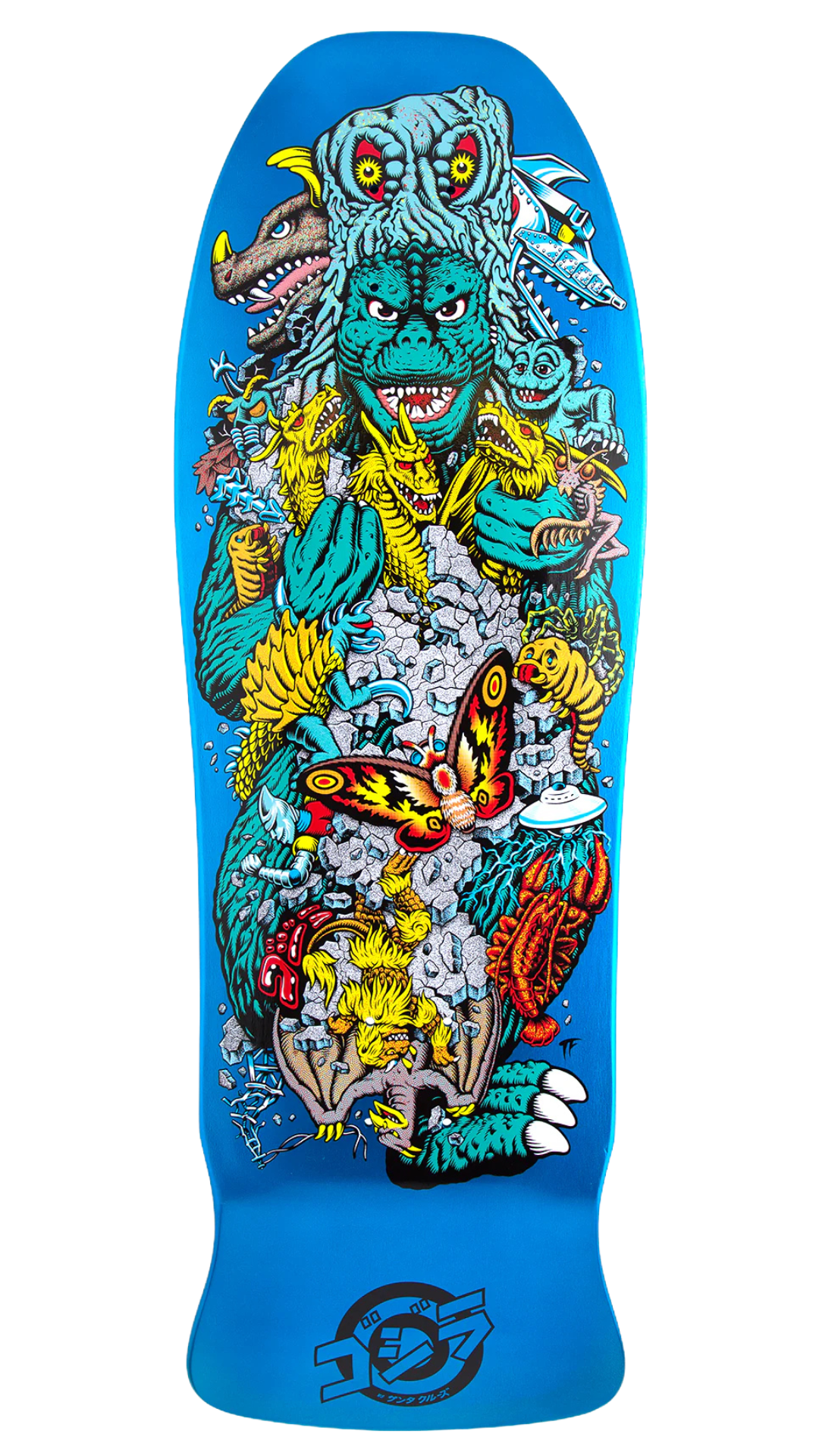 Godzilla Kaiju Roskopp Shaped Deck 10.125"