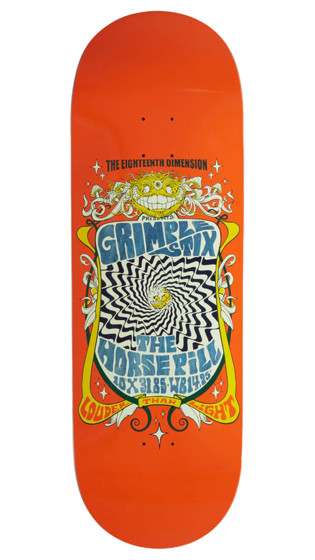 AntiHero x Grimplestix Team Litho Skateboard Deck 10" Horse Pill
