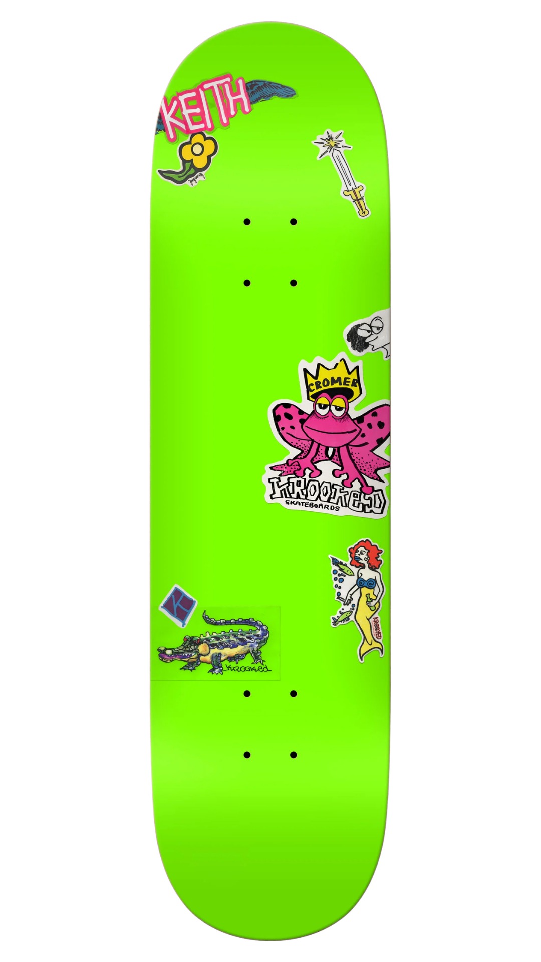 Krooked Cromer Neon Sticker 8.25